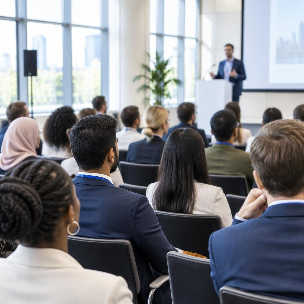 Attendees at a conference